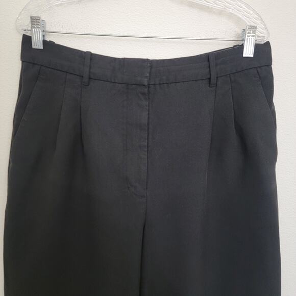 Aritzia Wilfred Effortless Pant Black Sz 14 Wide Leg Slack Capsule Work Business - Picture 5 of 16